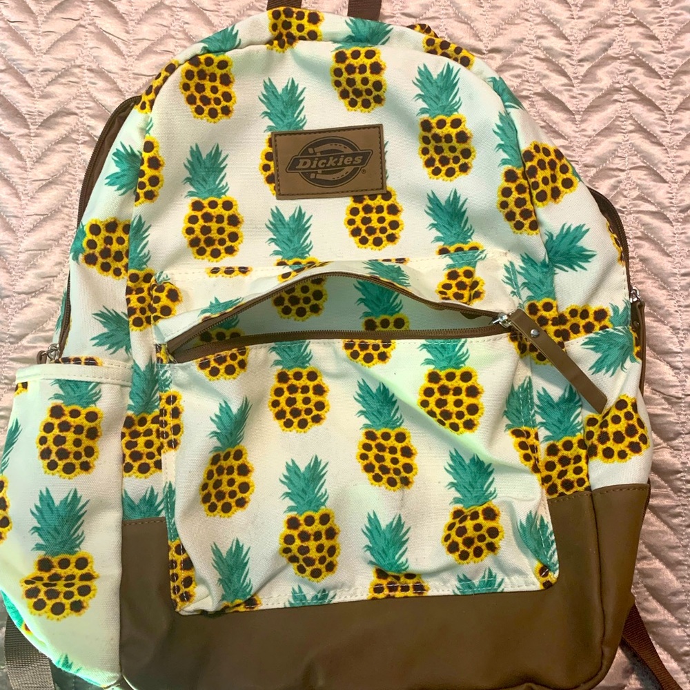 Dickies Sunflower Pineapple Backpack With Suede - image 1